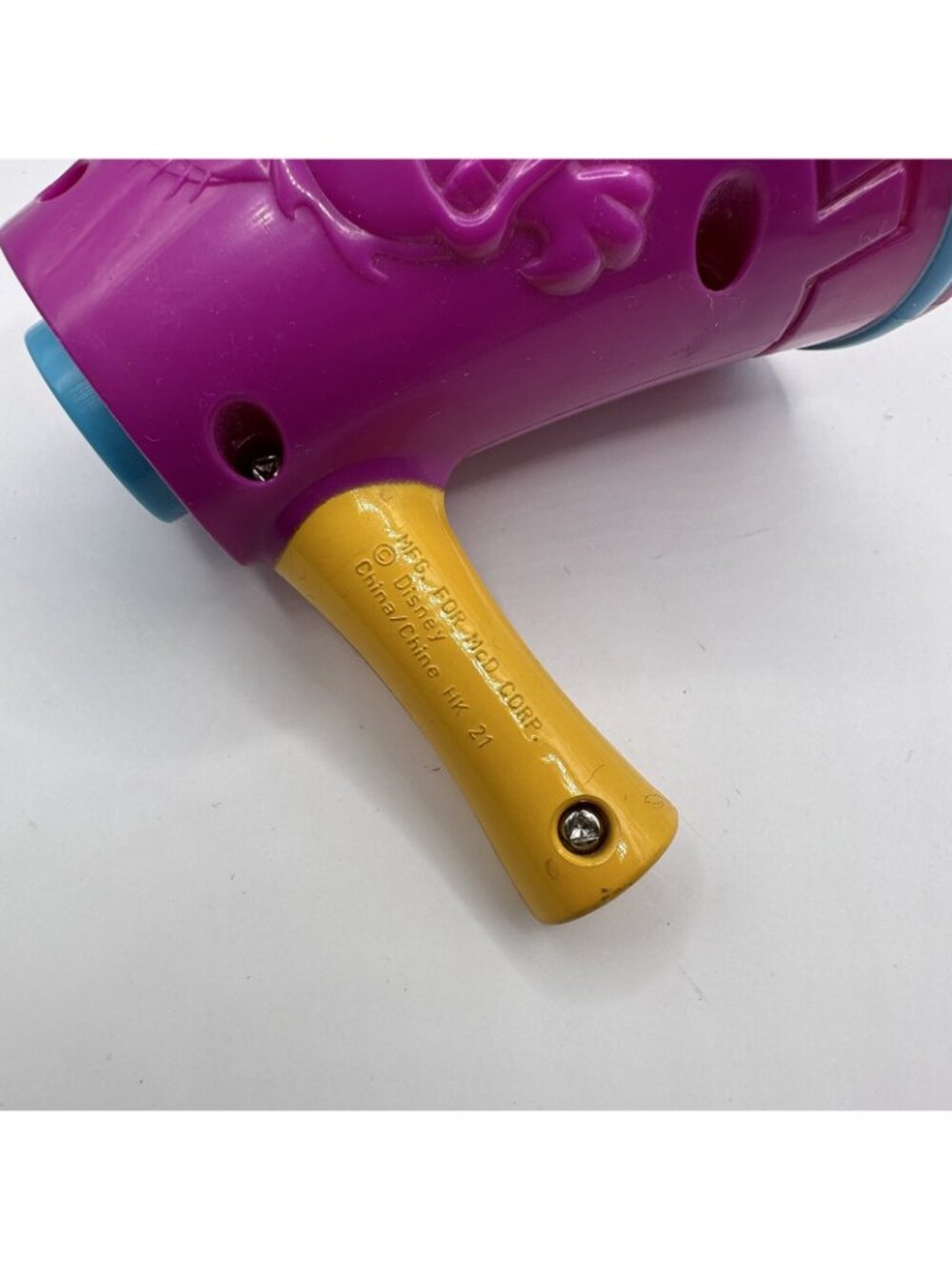 Vintage 1997 McDonald’s Disney Hercules #5 Purple & Yellow Megaphone Toy Happy M - Picture 4 of 10